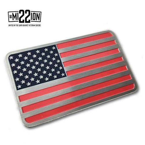 Thin Blue Line American Flag Vehicle Emblem | Five-O Depot