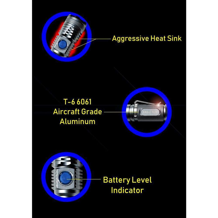 Blue Badger Lights Eagle 1500 High Performance Flashlight | Five-O Depot