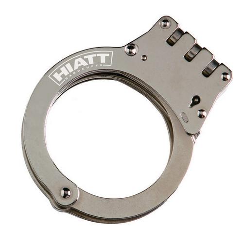 Hiatt Oversized Steel Hinge Handcuffs | Five-O Depot