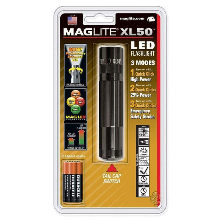 Maglite XL50 LED Tactical Flashlight | Five-O Depot