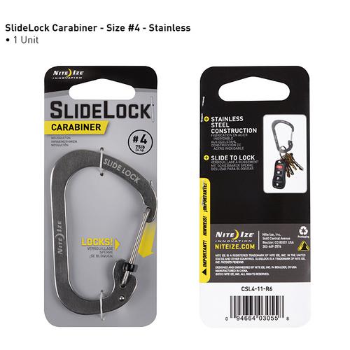 Nite-Ize Carabiner Slidelock Steel #4 | Five-O Depot