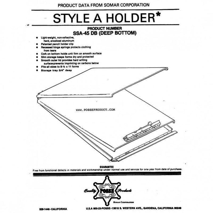 Posse Box SSA-45 Deep Storage A-Frame Holder | Five-O Depot