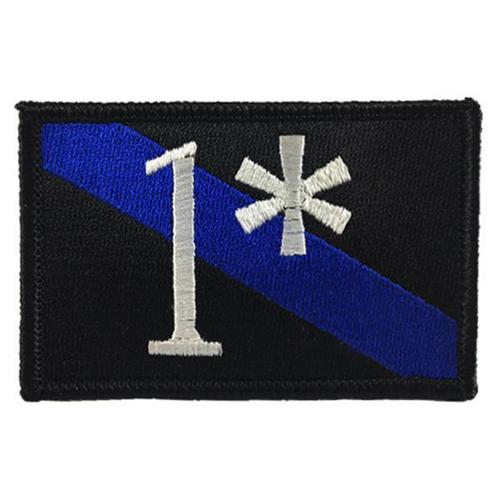 Thin Blue Line 1* Asterisk Patch | Five-O Depot