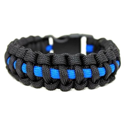 Thin Blue Line 550 Paracord Survival Bracelet | Five-O Depot