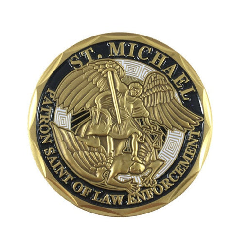 Thin Blue Line Deputy Sheriff St. Michael's Coin | Five-O Depot