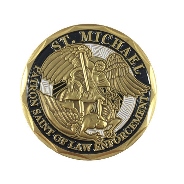 Thin Blue Line Deputy Sheriff St. Michael's Coin | Five-O Depot