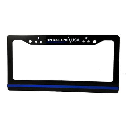 Thin Blue Line License Plate Frame | Five-O Depot