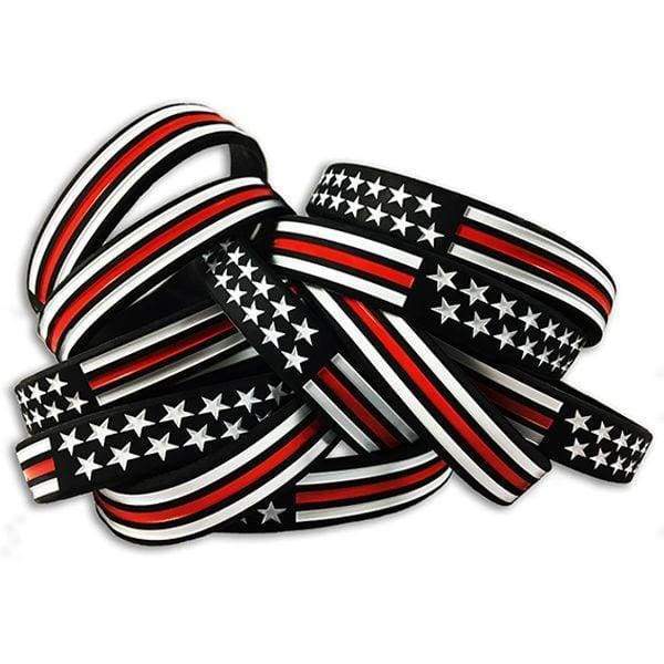 Thin Blue Line Red Line American Flag Bracelet | Five-O Depot