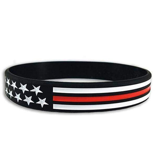 Thin Blue Line Red Line American Flag Bracelet | Five-O Depot