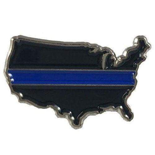 Thin Blue Line Uniform Pins | Five-O Depot