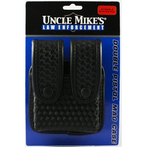 Uncle Mike's Double Magazine Basketweave Case | Five-O Depot